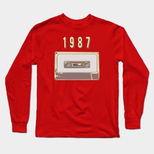 Cassette 1987 - Sounds Of Retro Long Sleeve T-Shirt